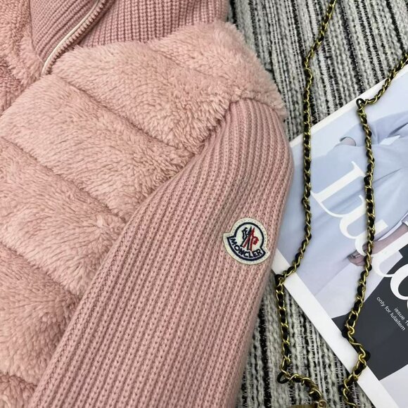 Moncler light pink teddy jacket - Picture 5 of 5